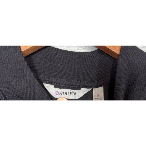 Athleta Womens Sleeveless Black Mock Neck Top S Tunic Athletic Workout - Picture 2 of 4